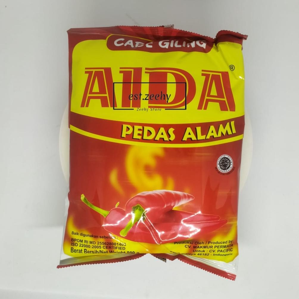 

Cabe Bubuk Merk AIDA Kemasan 500 Gr Nugi