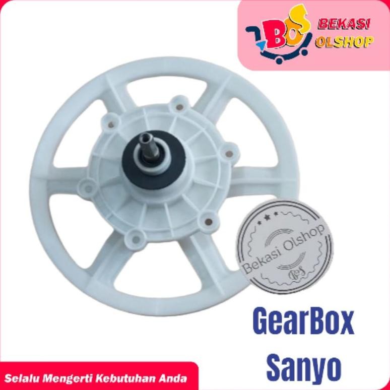 Satu Gear Box As Pully Mesin Cuci Sanyo Aqua 2Tabung  Gear Box Mesin Cuci Sanyo Nugi