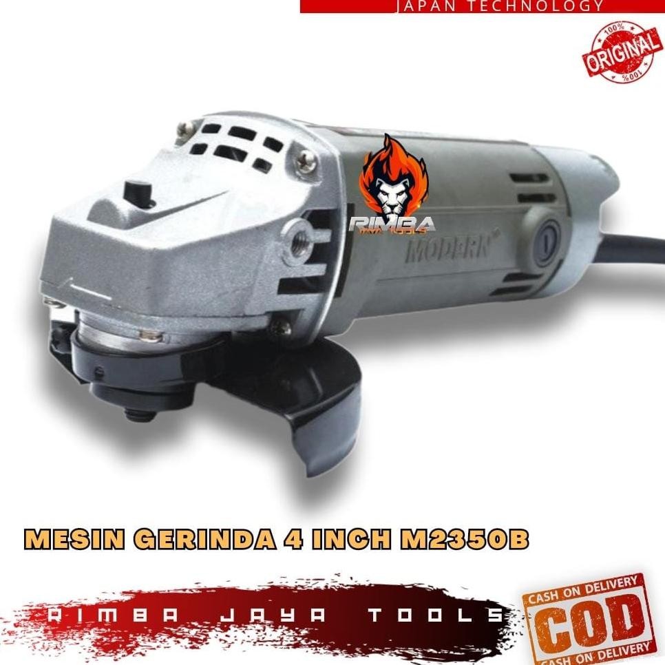 MESIN GERINDA TANGAN / GRENDO / GERENDA 4 INCH MODERN M-2350B - Perlengkapan Rumah > Alat Pertukanga