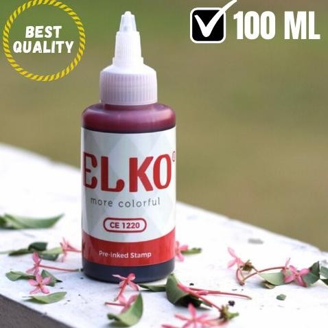 

Tinta Stempel Flash Trodat Otomatis Warna MERAH isi 100 ML ELKO Waterproof RB3