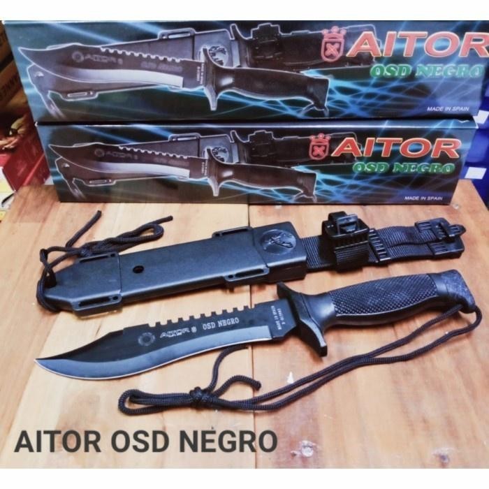 Berkualitas Pisau Survival Osd Negro / Pisau Berburu / Pisau Survival / Survival Kit