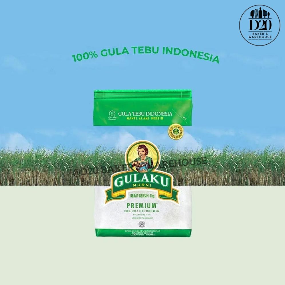 

Gulaku Hijau Gula Pasir Tebu Premium 1kg Rendah Kolesterol Nugi