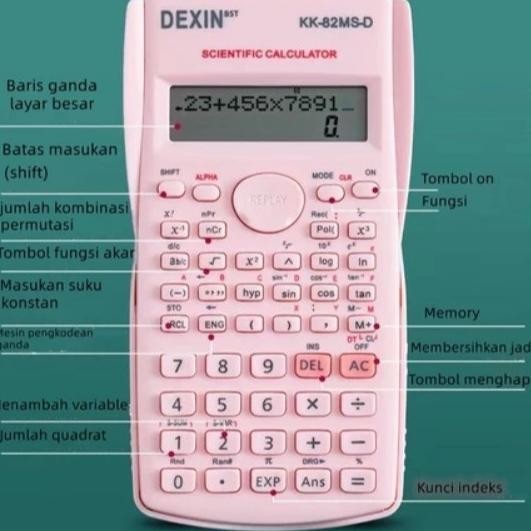 

KALKULATOR SCIENE ILMIAH HITAM ABU/ CALCULATOR SCIENTIFIC 12 DIGIT RB2