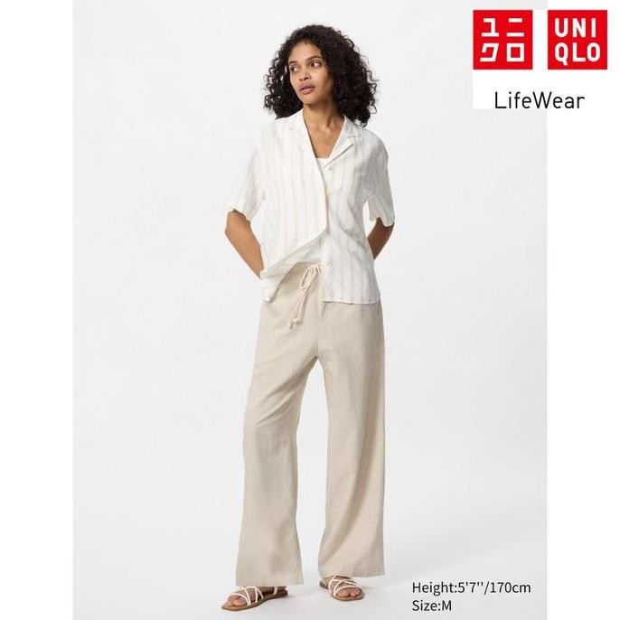 Uniqlo Celana Rileks Linen Blend 07