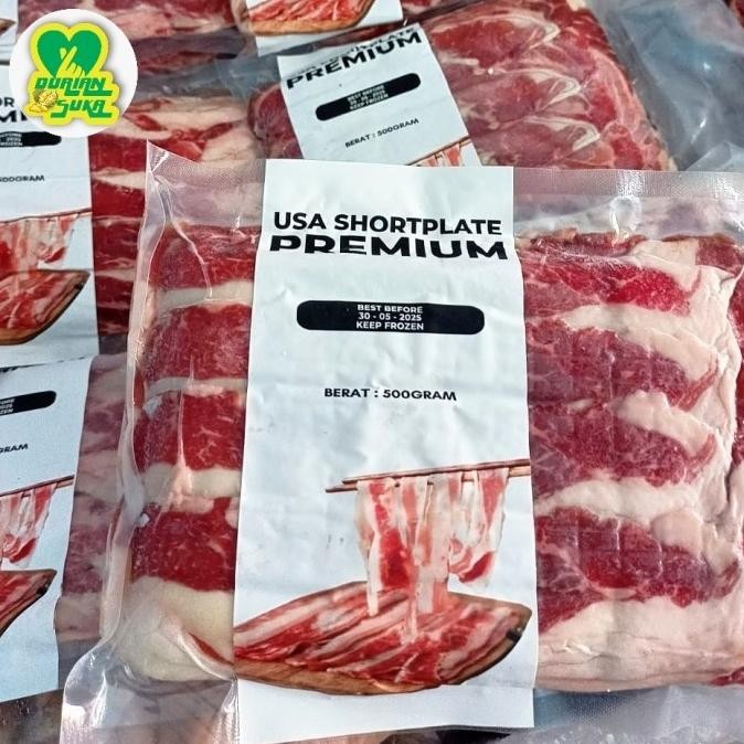 

Daging Sapi/ Beef Slice Halal /USA Shortplate Premium 500 Gr Nugi