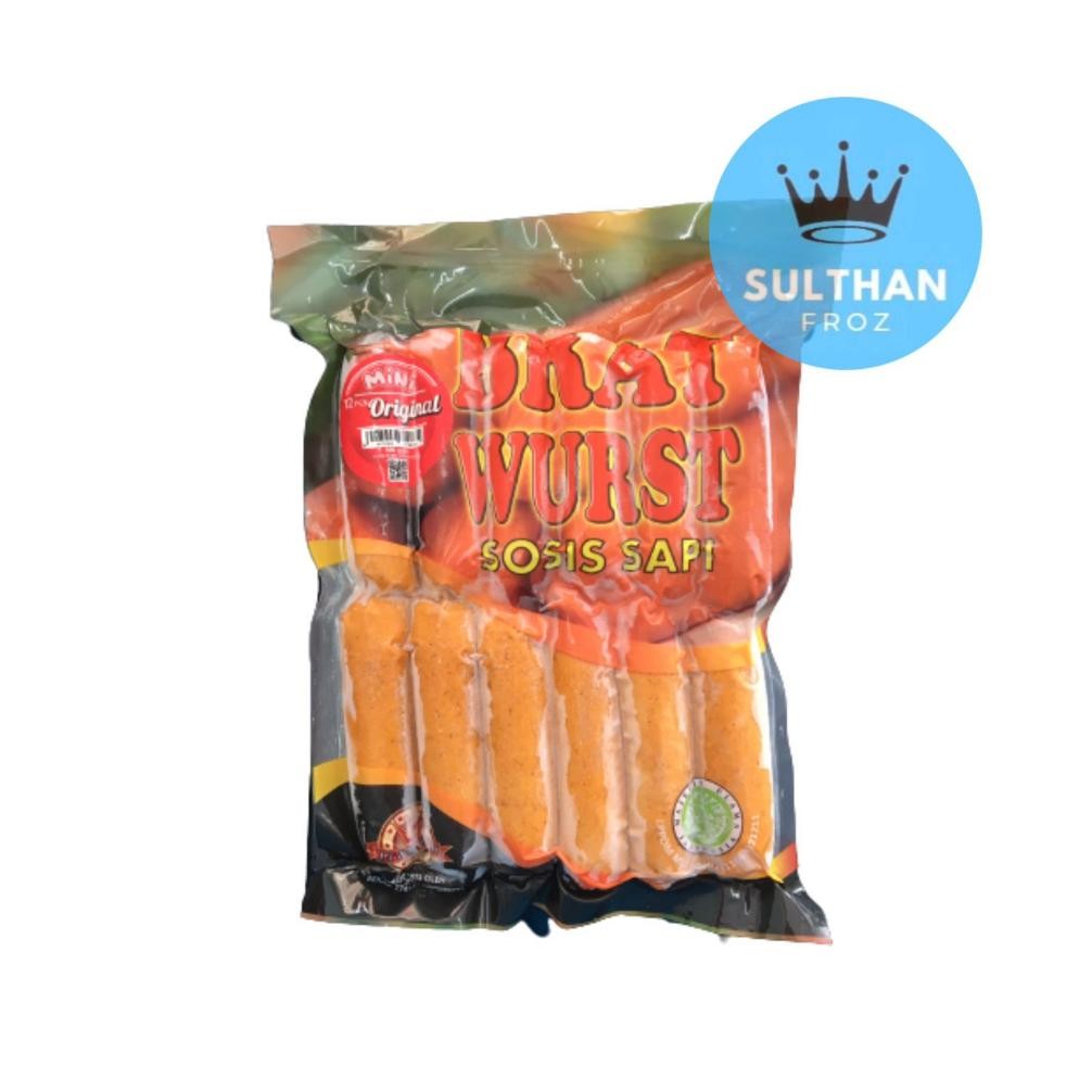 

King Food Bratwurst Sosis Sapi Original isi 12 Nugi