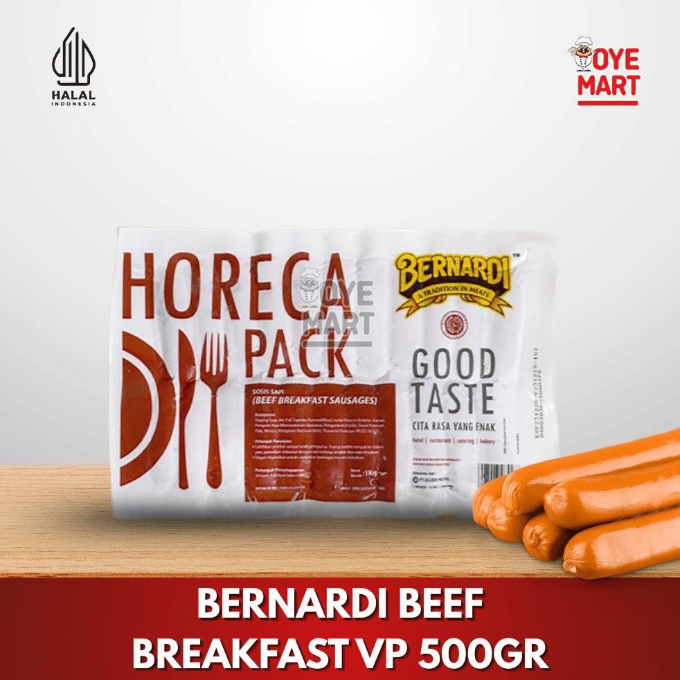 

Bernardi Horeca Beef Breakfast Sosis 500gr Berkualitas Nugi