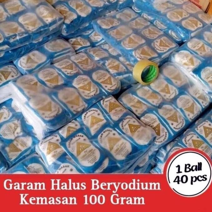 

Paling Murah Garam Masak Beryodium Halus isi 40 Pcs Berat 100gram AS