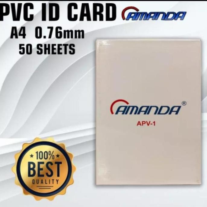 

Promo Pvc id card a4 isi 50 COD