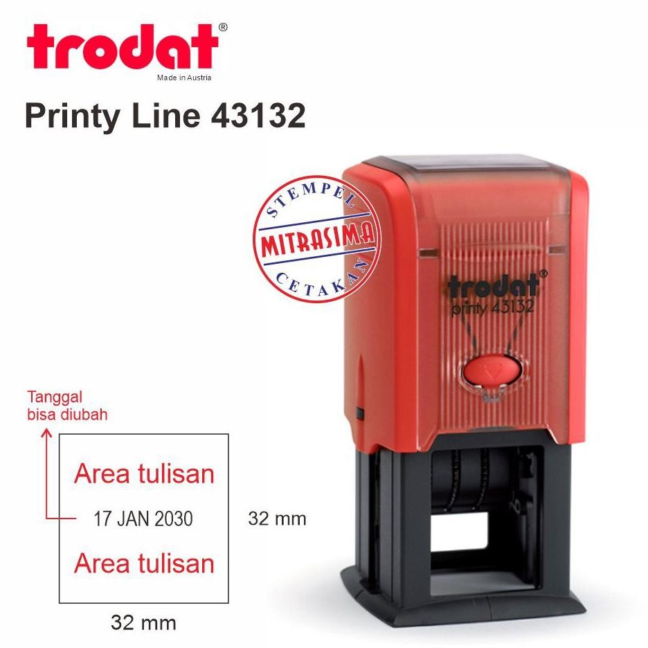 

Stempel Trodat 43132 ( Model Bujursangkar dengan Tanggal ) RB3