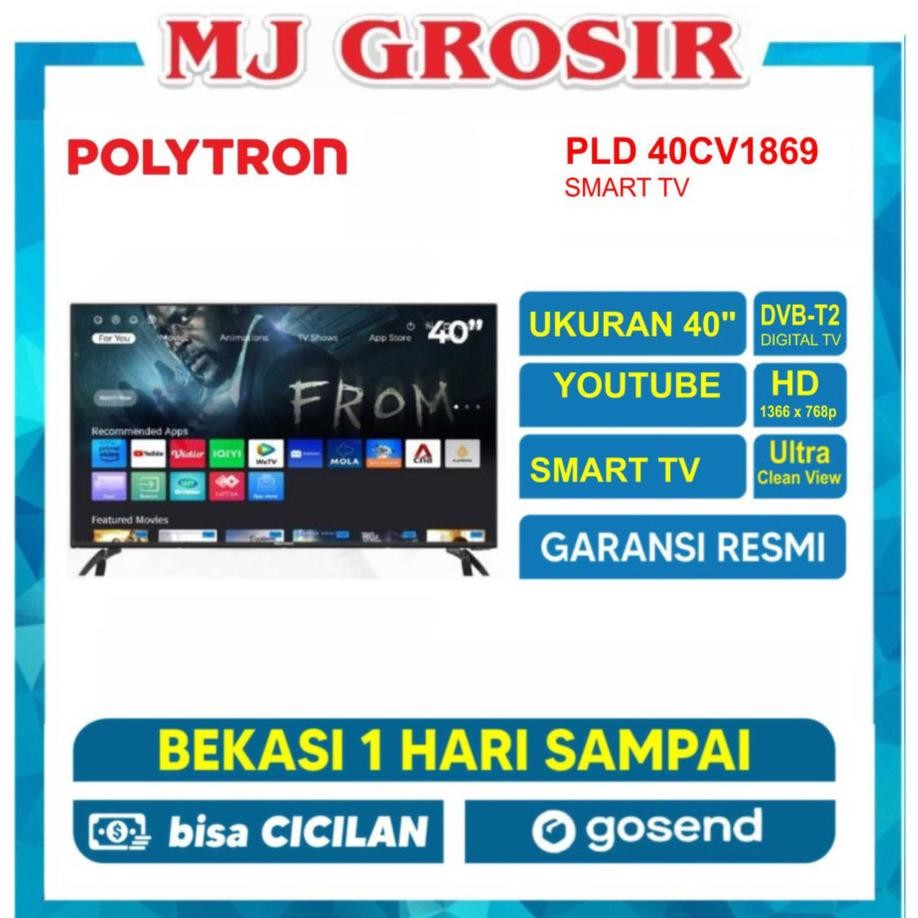 LED TV POLYTRON 40" 40CV8969 40 INCH SMART TV Nugi