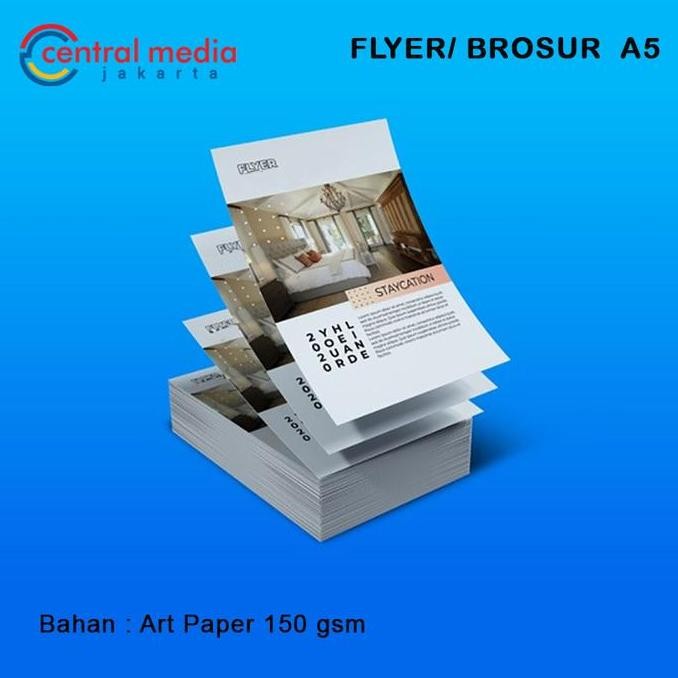 

Promo Cetak Brosur A5 Full Color AP 150 gr COD