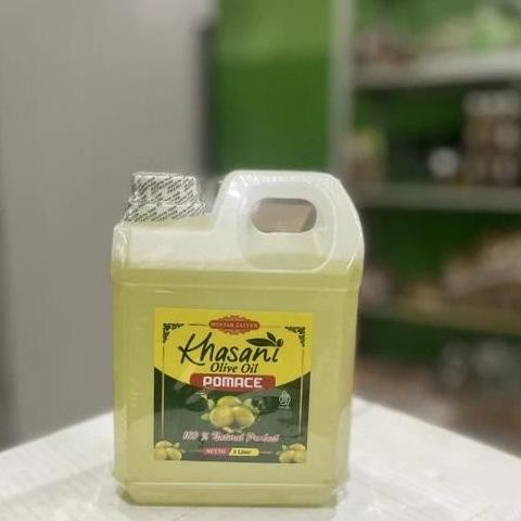 

Khasani Olive Oil Pomace 1 Liter - Minyak Zaitun Mpasi & Salad Sehat Diskon!