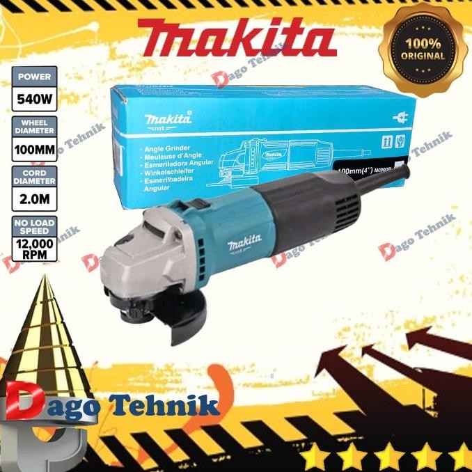 Power Makita Gerinda Listrik 4 Inch M0900B Original Nugi