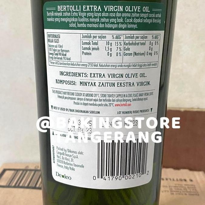 

Bertolli Extra Virgin Olive Oil 1 Liter - Minyak Zaitun Murni Kaya Manfaat Diskon!