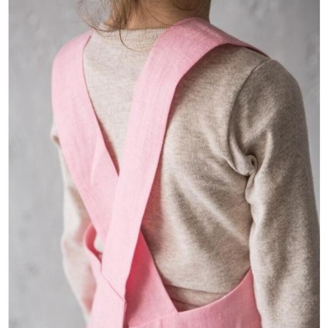 Kids Apron Pinafore Apron Anak Linen Apron Anak Kids Pinafore Apron