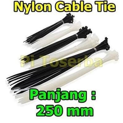 

Kabel Tis 250 Mm 25 Cm X 3.6 Mm Cable Tie Ties - Putih