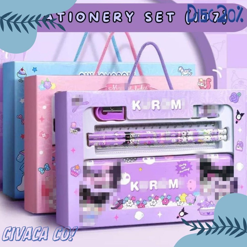 

[Atk] Stationery Set Paket Alat Tulis Anak Karakter Kartun Lucu Terlaris! Produk Ini Banyak Dicari
