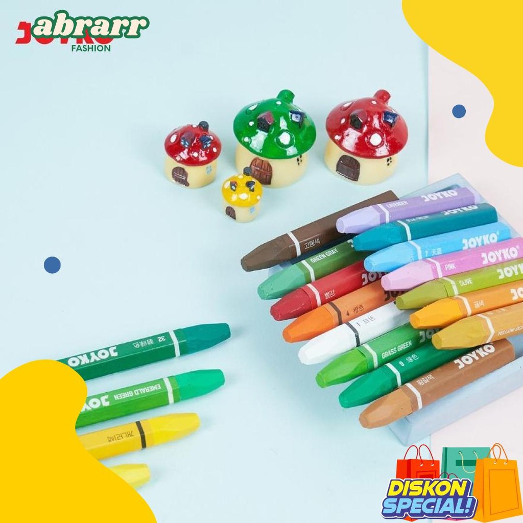 

Crayon / Krayon Joyko Titi Oil Pastel 12 Warna Diskon