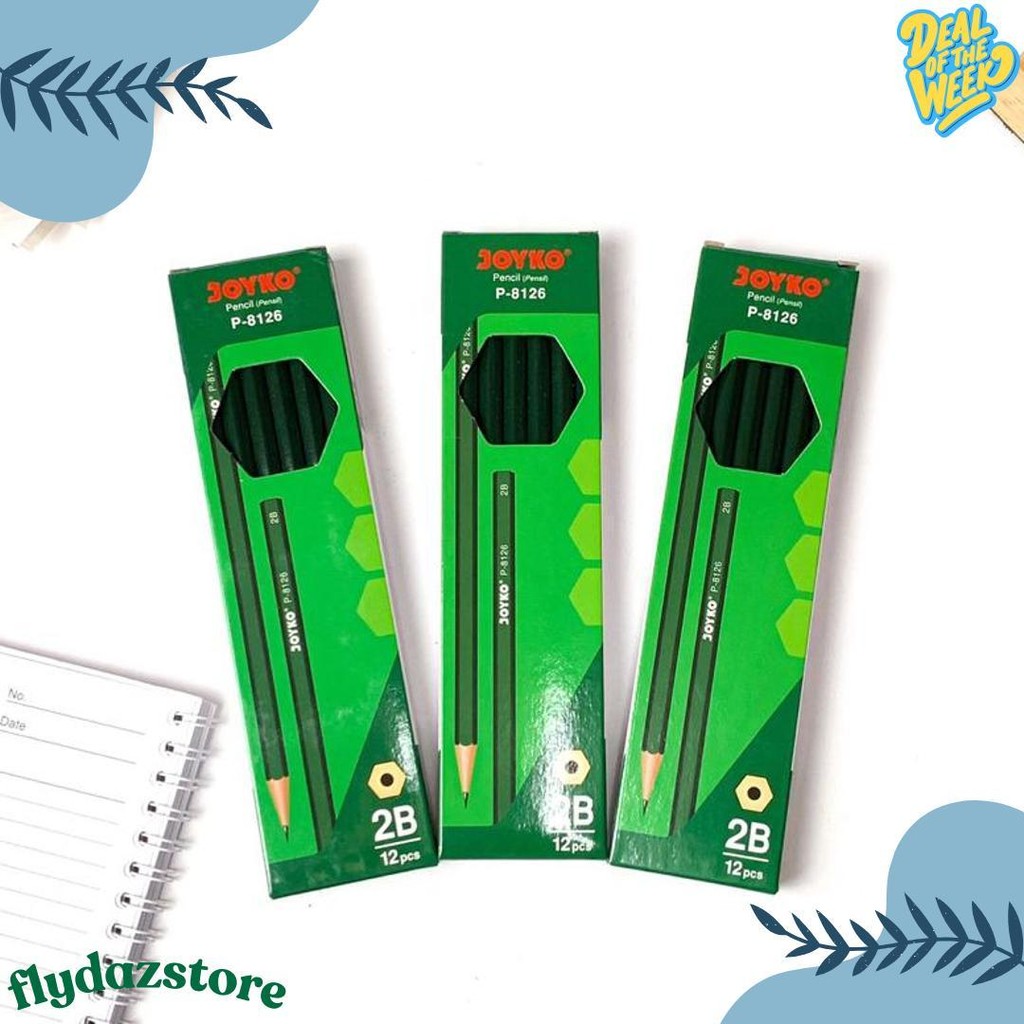 

1 Pak Pensil Pencil Joyko P-8126 2B (12 Pcs) Terlaris! Produk Ini Banyak Dicari
