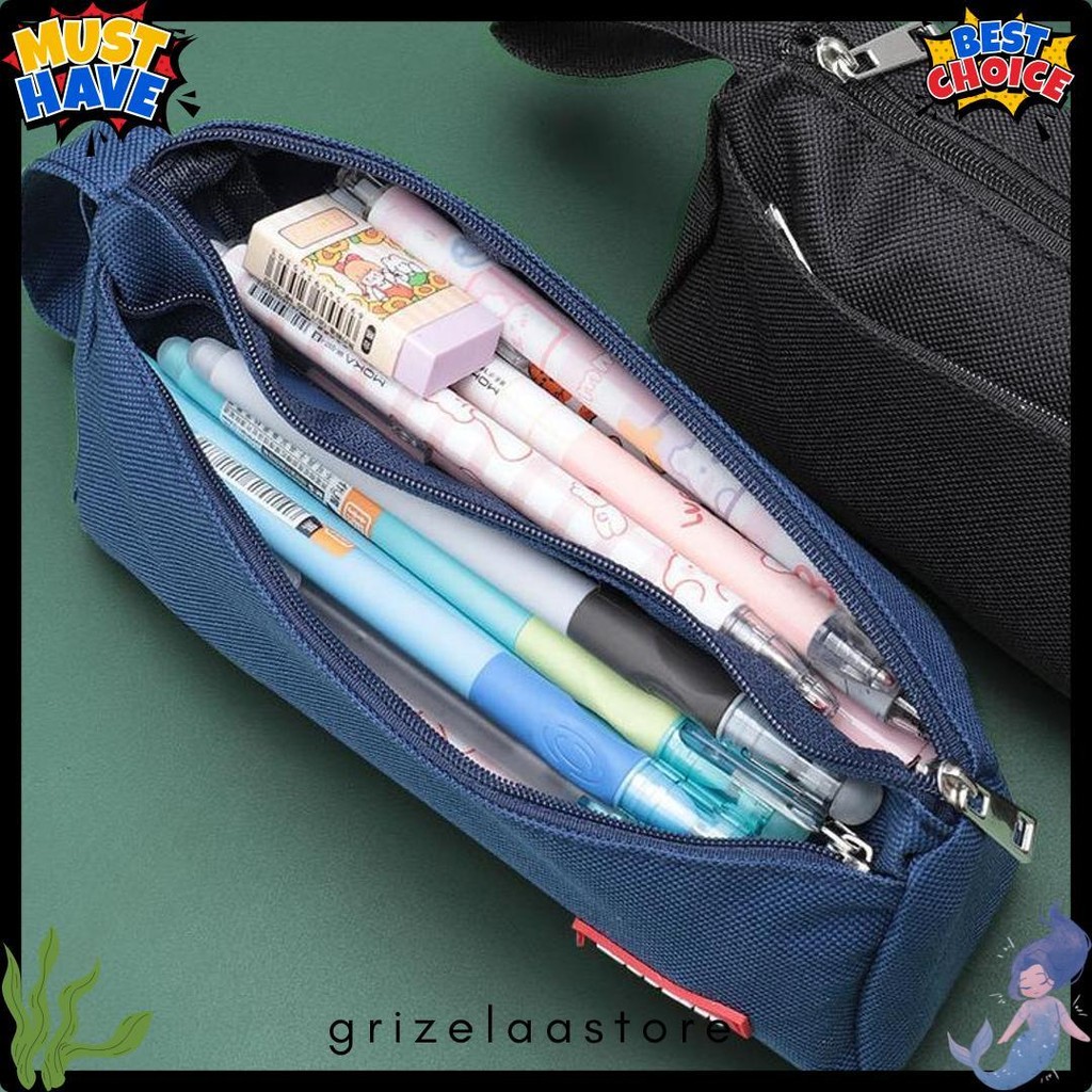 

Online Shopping Mall - S6454 Kotak Pensil Zipper Portabel / Tempat Alat Tulis Kapasitas Besar Diskon Setengah Harga