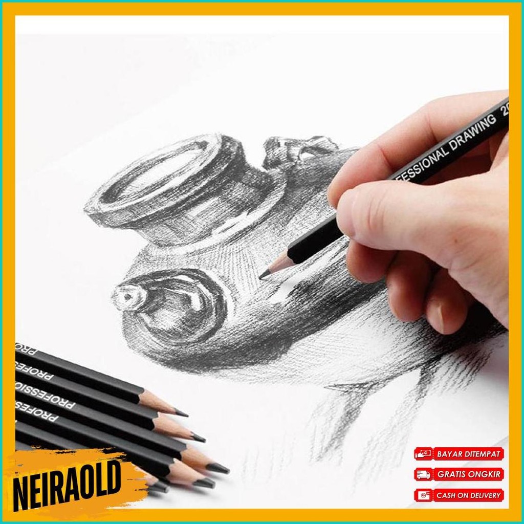 

Pensil Drawing Bahan Charcoal Pensil Sketsa 1 Set 2H - 8B Pensil Khusus Sketsa Set Lengkap 12 Pcs Diskon Setengah Harga
