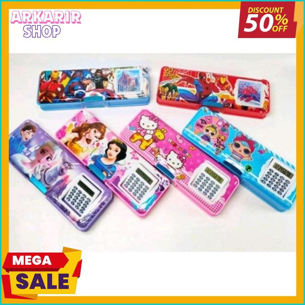 

Kotak Pensil Magnet Kalkulator / Serutan Karakter / Kotak Pensil Magnet / Kalkulator Fancy Karakter Diskon Setengah Harga