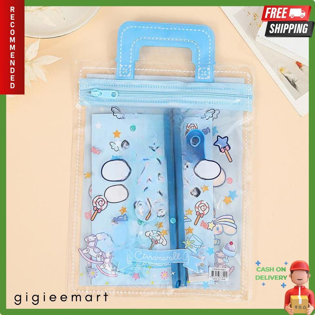 

Set Alat Tulis Lengkap Isi 2 Pensil, 1 Notebook, 1 Rautan Dan 1 Penghapus Free Tas Totebag Pvc Diskon Setengah Harga