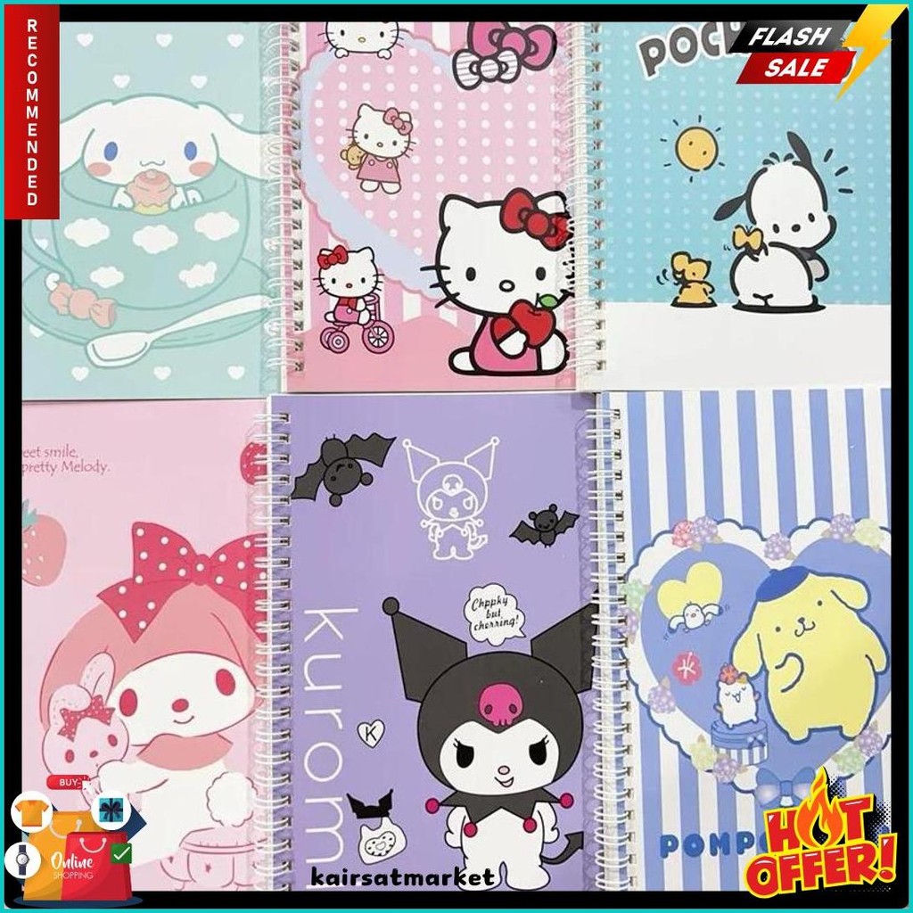 

Stv Buku Tulis A5 Karakter Sanrio & Labubu Isi 60 Lembar / Ring Book Model Cinnamoroll Kuromi Melody Labubu Buku Sekolah Anak A5 Flash Sale! Diskon Hingga 70%