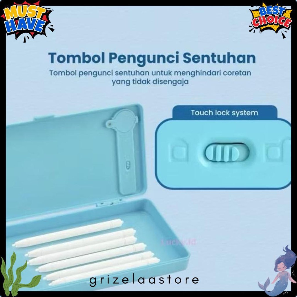 

[Fs] Kotak Pensil Case Besar Lcd Writing Drawing Box Case Ukuran Besar Pencil Drawing Pad Edukasi 2In1 Diskon Setengah Harga
