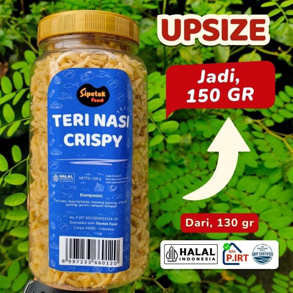 

Teri Crispy Original Asin Gurih Kemasan Toples 150gr Sipetek Food