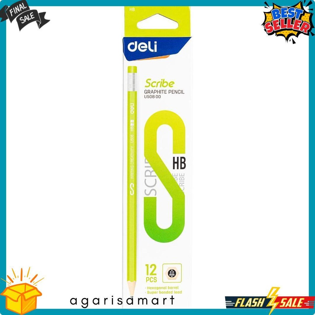 

Deli Pensil Hb / Graphite Pencil Isi 12 Dengan Penghapus Eu50800 Terlaris! Produk Ini Banyak Dicari
