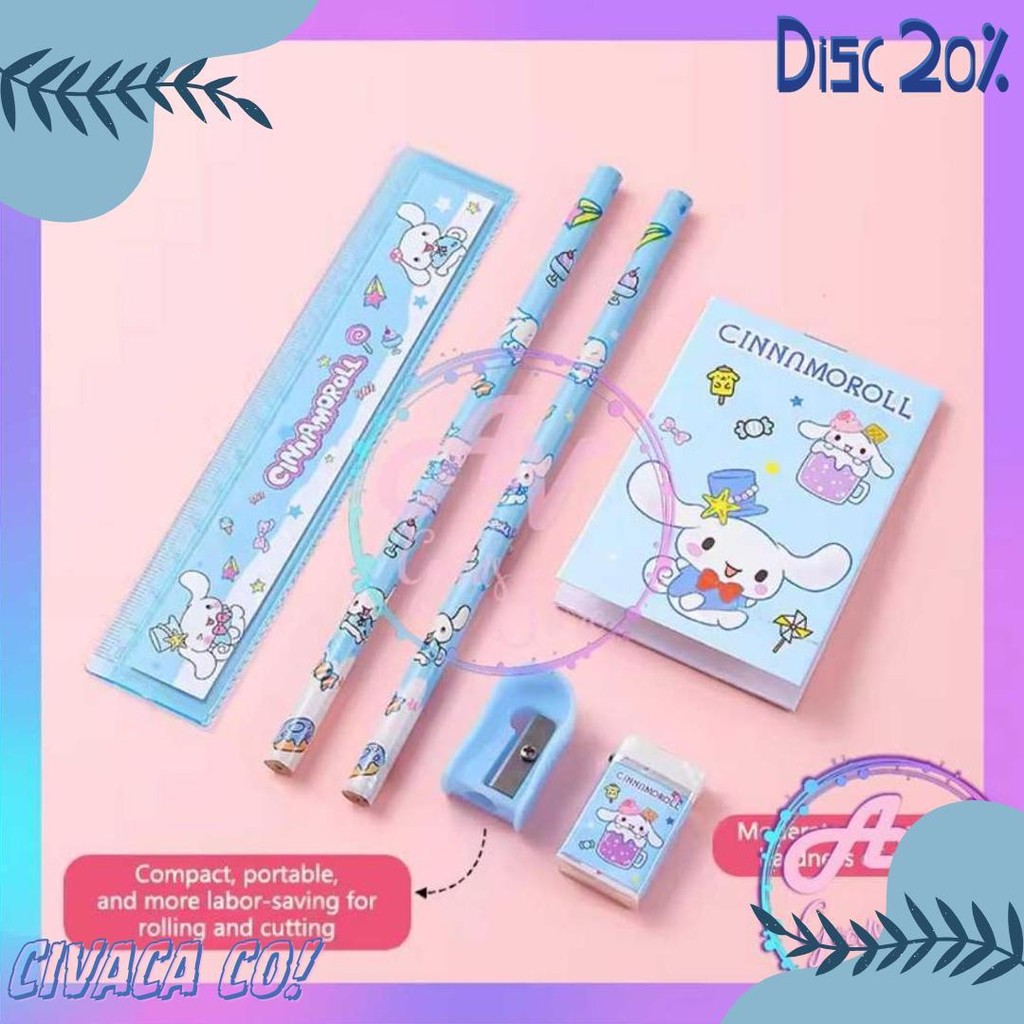 

Stationery Set / Set Alat Tulis / Paket Alat Tulis 6In1 / Stationery Set 6In1 608 Diskon Setengah Harga