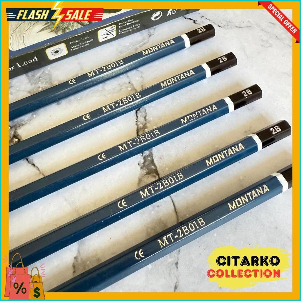 

Selusin ( 12 Pcs ) Pensil 2B Raut Murah M2000 / Montana / Station 1 Diskon Setengah Harga