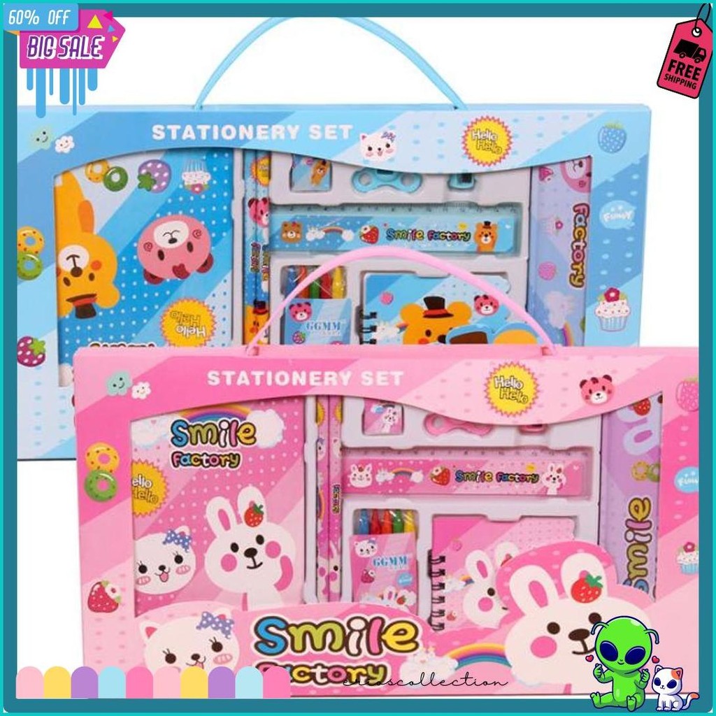

Osm Jkt S5982 Set Alat Tulis 8 In 1 / Set Alat Tulis Anak Motif Kartun / Set Alat Tulis 8 In 1 Lucu / Stationery Set 8 In 1 Lucu Diskon Setengah Harga