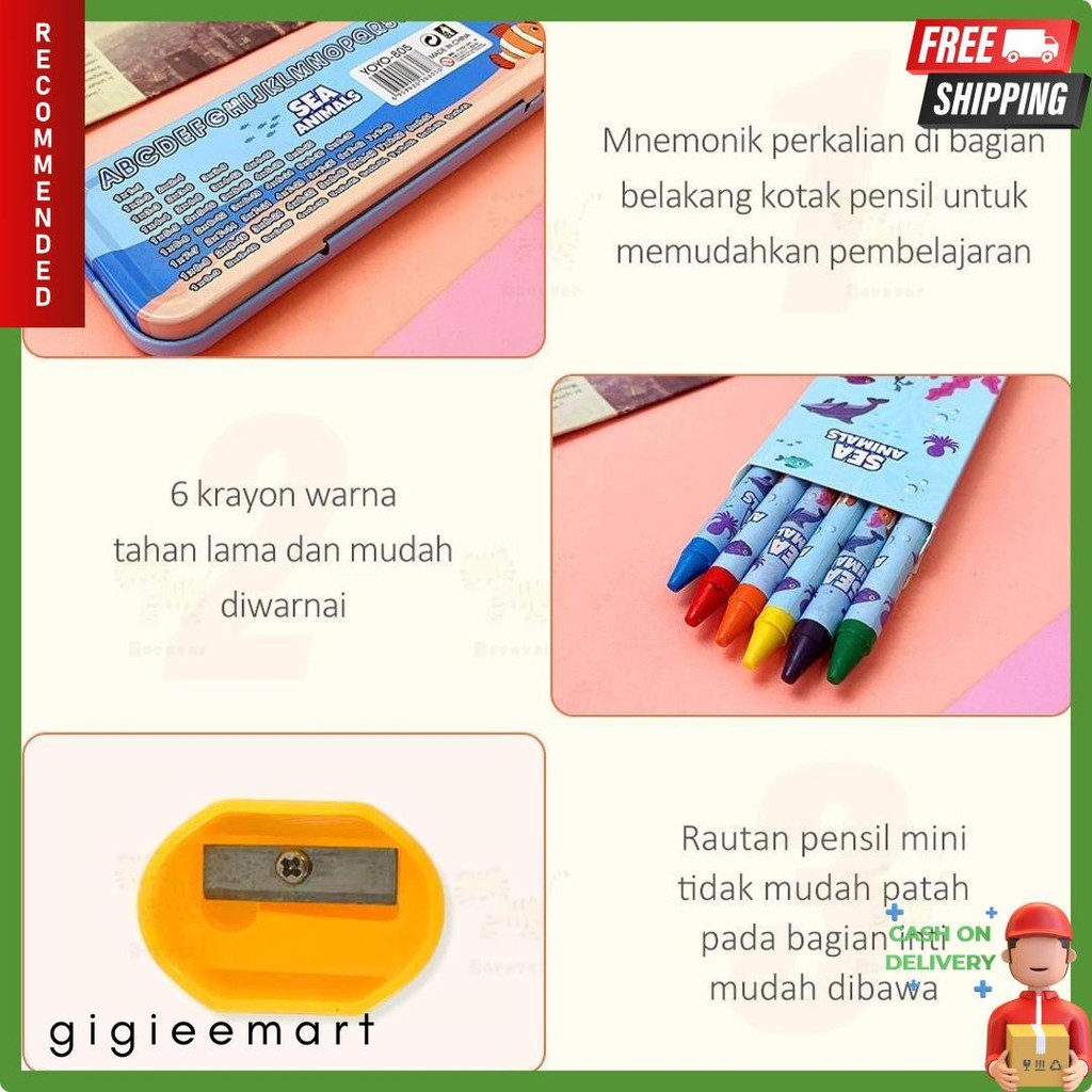 

Id Bevavar 6 In 1 Kotak Pensil Anak Set Sekolah/Stationery Set Lengkap Alat Tulis Set Kotak Pensil Karakter Terlengkap Dan Termurah