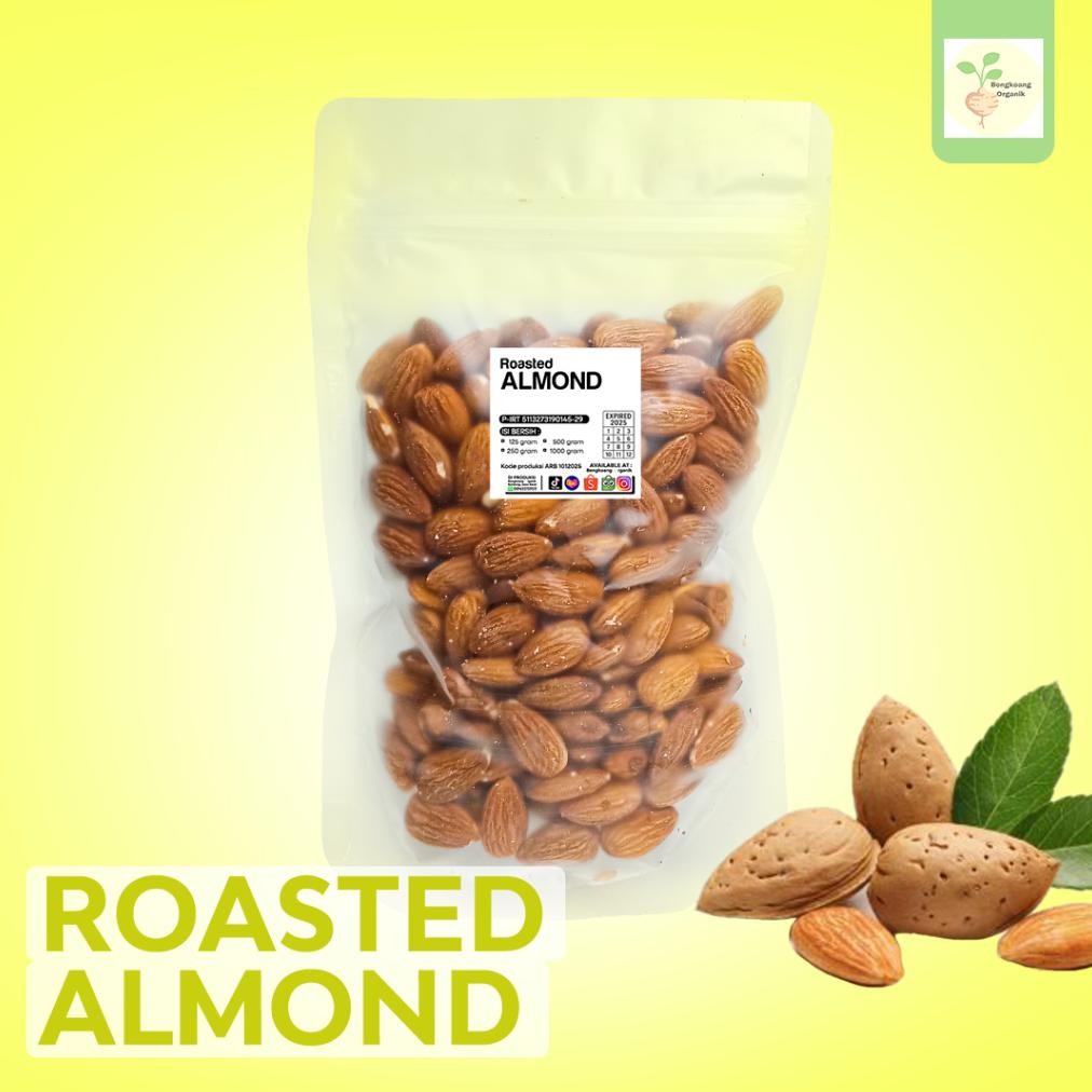 

Kacang Almond 1Kg - Raw Roasted