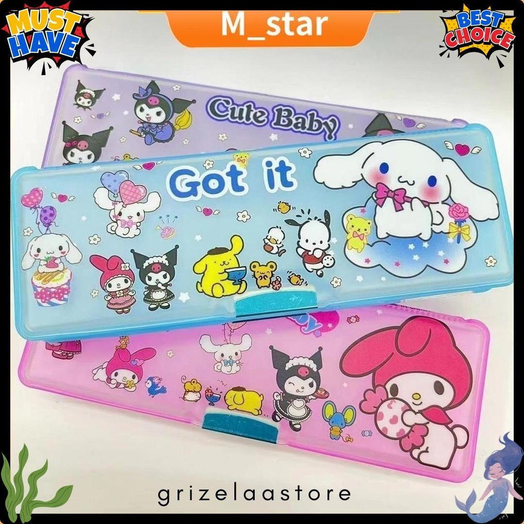 

Tempat Pensil Magnet Karakter 2 Sisi Dengan Rautan Mini / Kotak Pensil Magnet Karakter / Pensil Case Sanrio Kuromi Lucu Terlengkap Dan Termurah