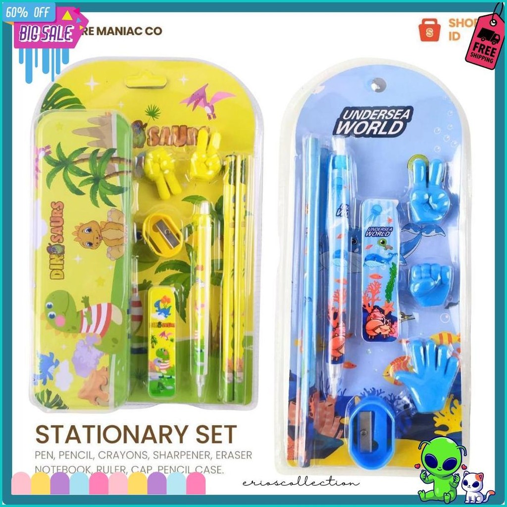 

[Fm] - Paket Stationery Set / Atk Set Kotak Pensil Sanrio Premium Edition Flash Sale! Diskon Hingga 70%