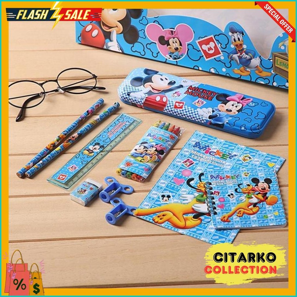 

Diskon Shop - S5982 Set Alat Tulis 8 In 1 / Set Alat Tulis Anak Motif Kartun / Set Alat Tulis 8 In 1 Lucu / Stationery Set 8 In 1 Lucu Diskon Setengah Harga