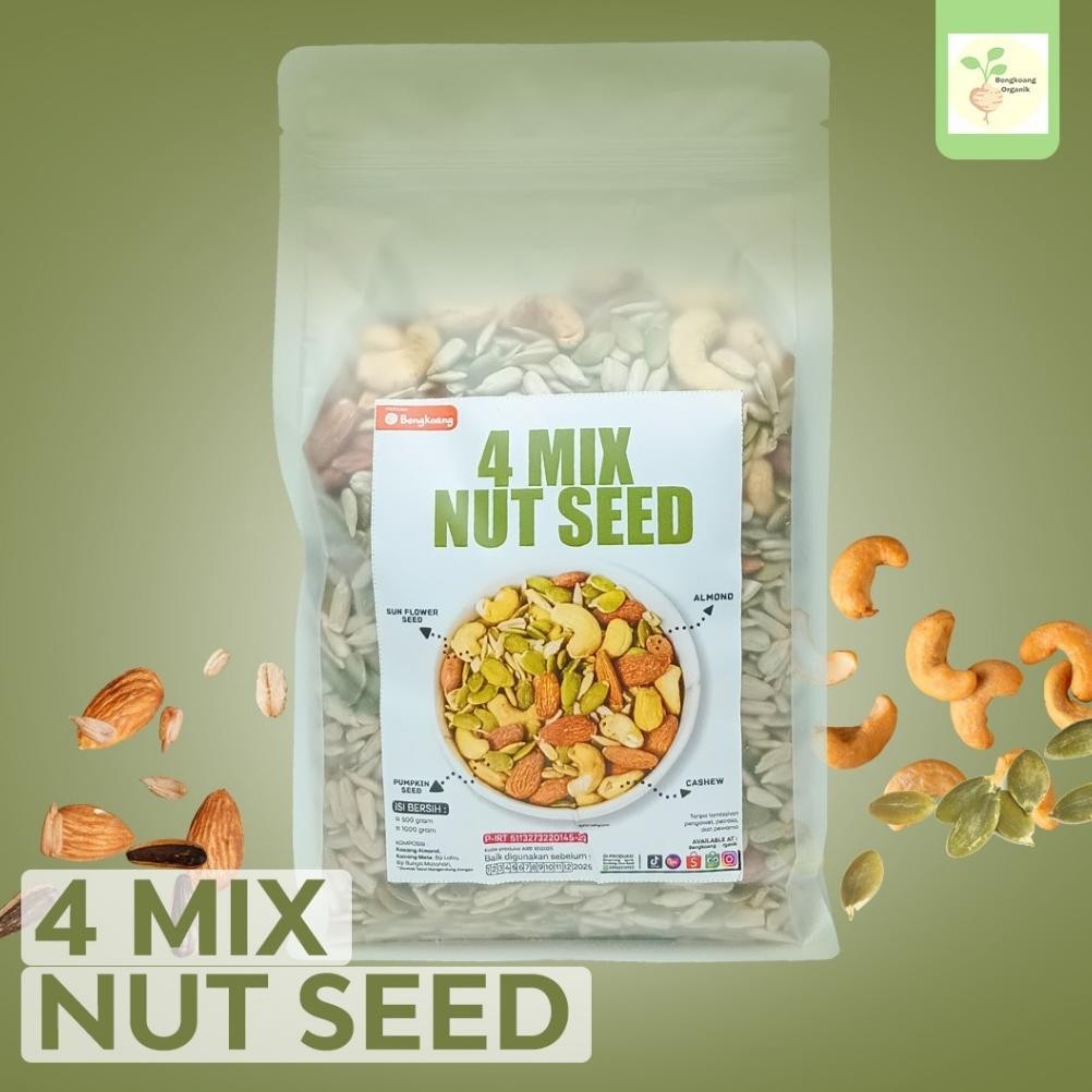 

MIX NUT SEED 1kg - Almond Cashew Pumpkin Seed Sunflower Seed - Roasted