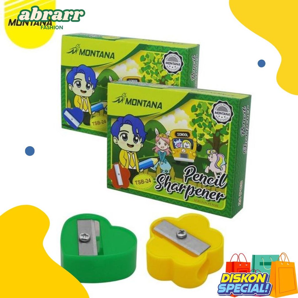

Montana Sharpener / Rautan Pensil / Serutan Montana Tsb-24 Diskon Setengah Harga