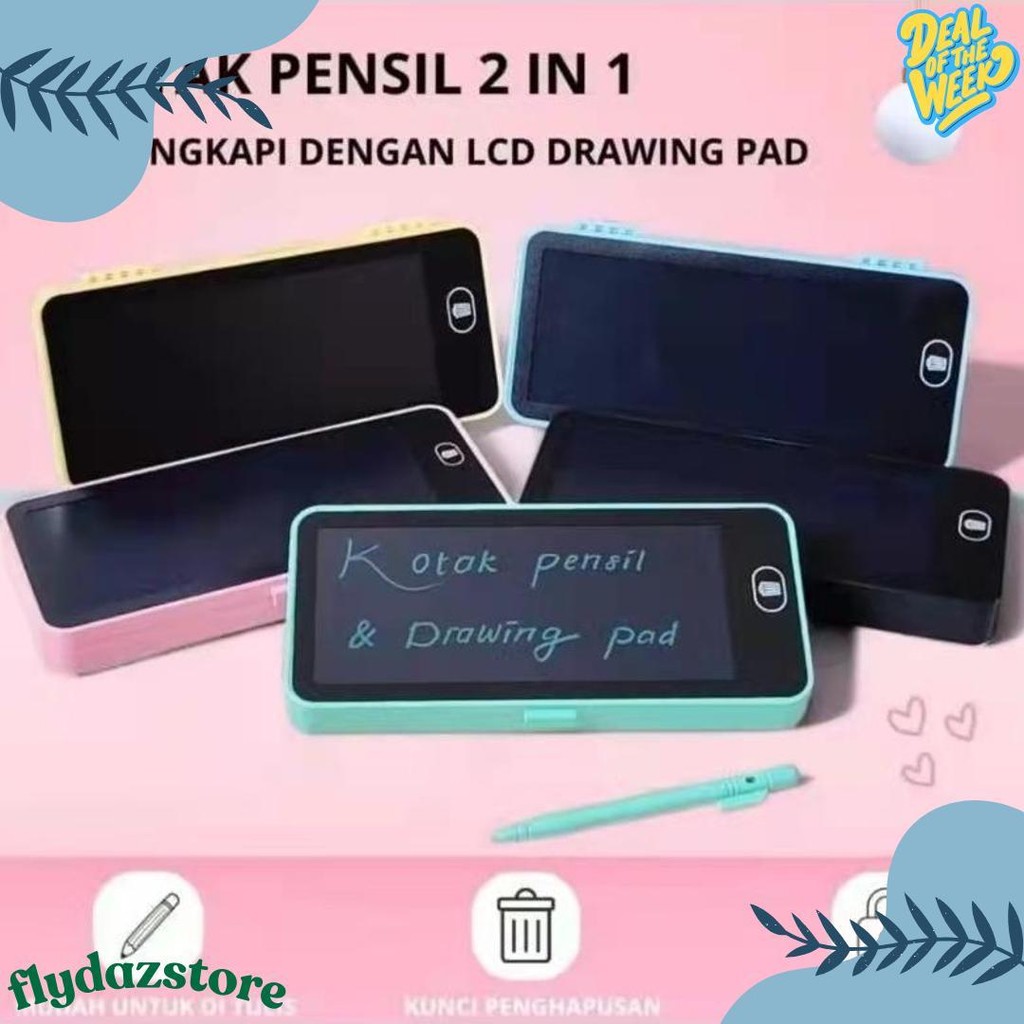 

Tempat Pensil 2 In 1 Lcd Pen Case Drawing Pad Kotak Pencil Anak Writing Terlaris! Produk Ini Banyak Dicari