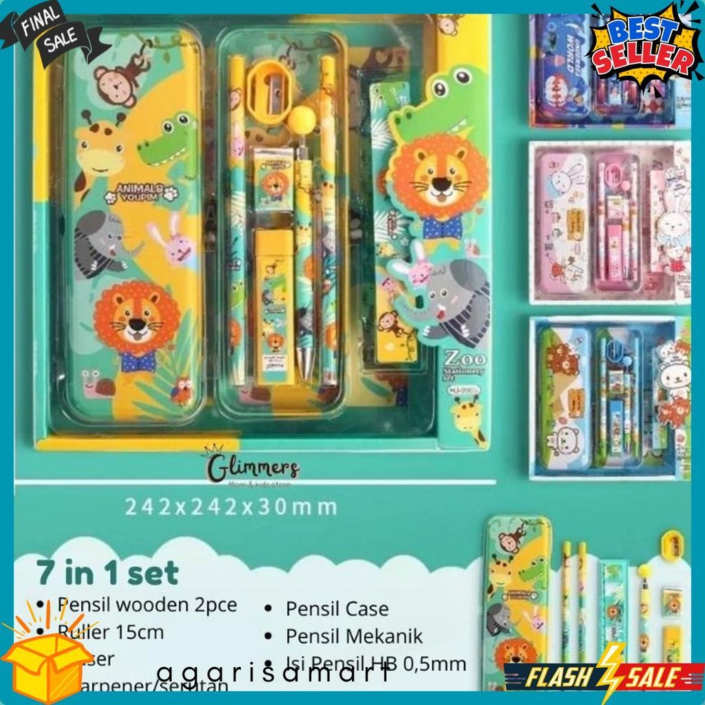 

Kotak Pensil Anak Gift Set 7In1/ Kotak Pensil Sekolah Terlaris! Produk Ini Banyak Dicari