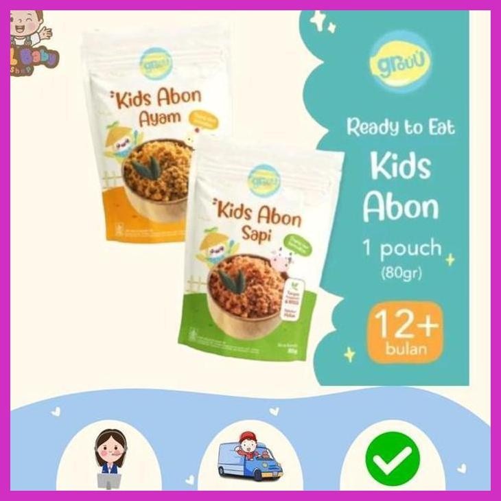 

SALE GROUU KIDS ABON SAPI & AYAM NO MSG 80G - ABON ANAK PREMIUM QUALITY FASHION ANAK & BAYI