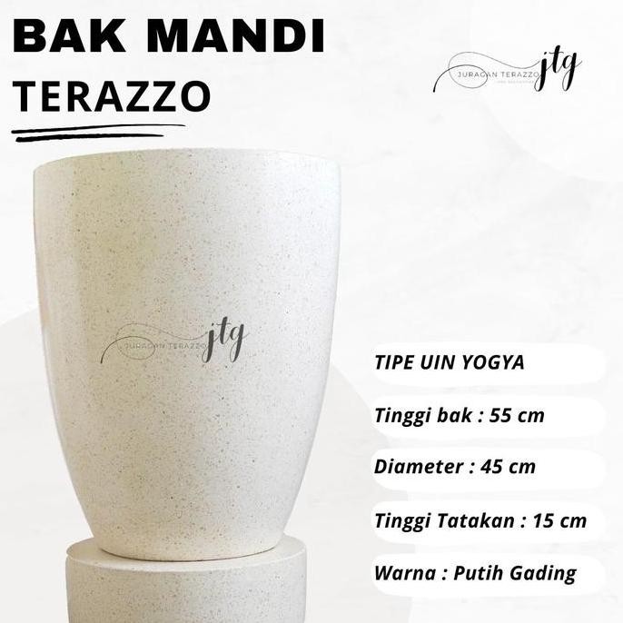 Juragan Terazzo Group Bak Mandi Keramik Teraso Marmer T70Cm