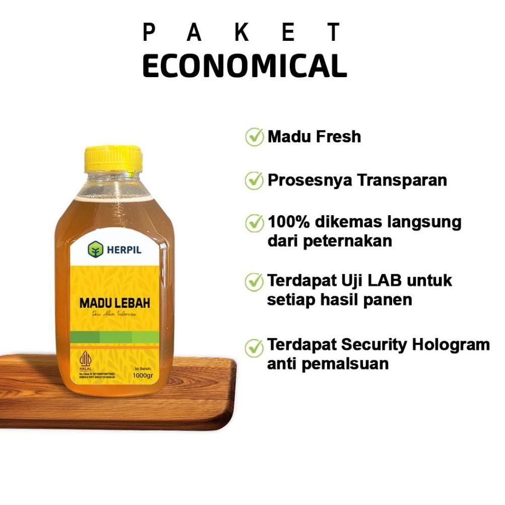 

Herpil Madu Lebah 1 Kg, Madu Murni Fresh Nektar Multiflora 100% Dikemas di Peternakan, Sumber Energy Nugi