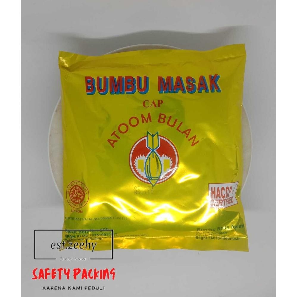 

BUMBU PENYEDAP RASA MERK ATOM BULAN KEMASAN 500 GR Nugi