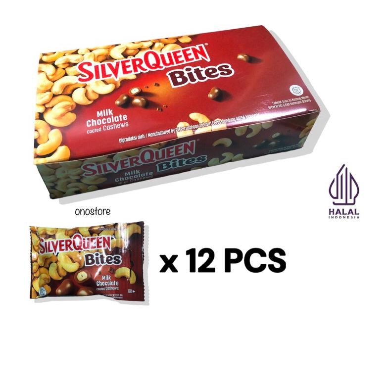 

Silverqueen Bites Cashew 12 x 30 g Nugi