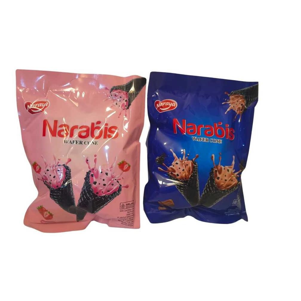 

NARAYA NARABIS WAFER CONE Strawberry Chocolate 220g Nugi